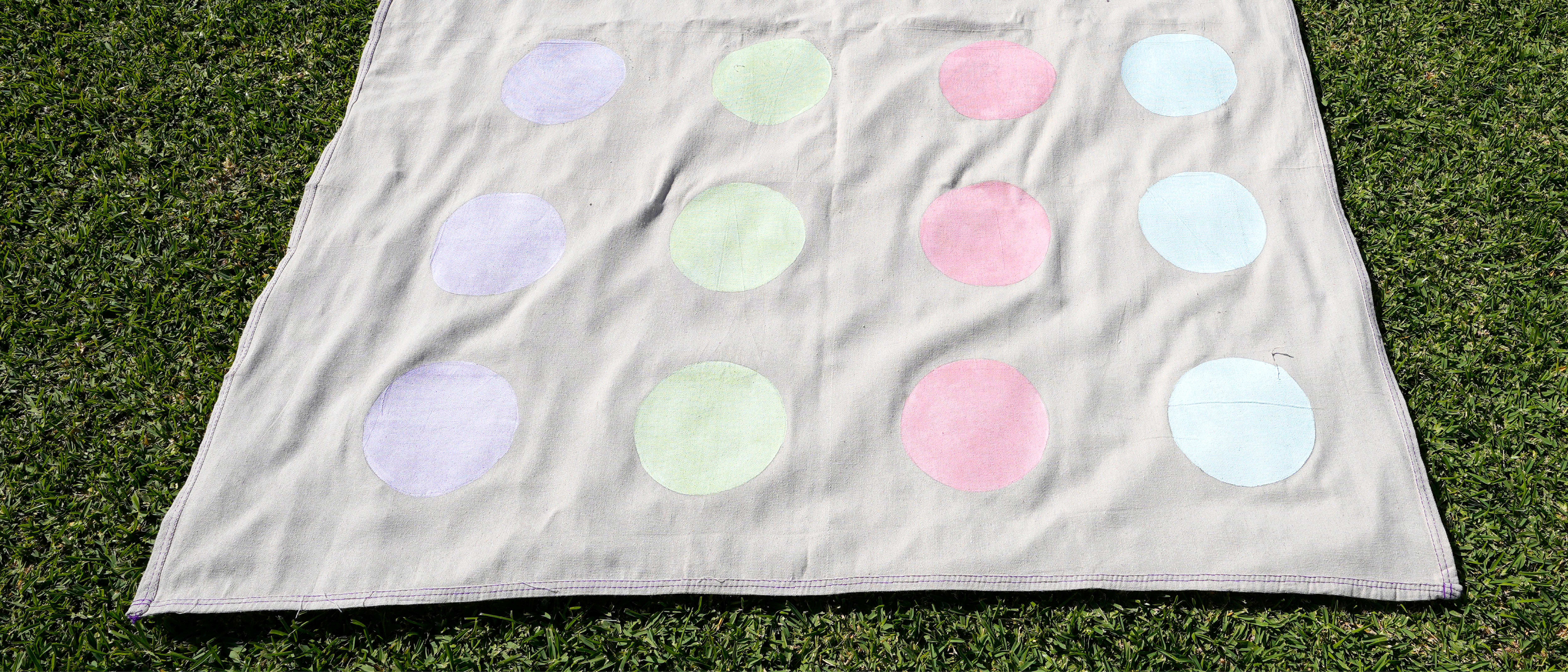 How To Make A Canvas Drop Sheet Twister Game
